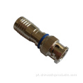 Conector de compressão masculino BNC para prata de cabo RG6